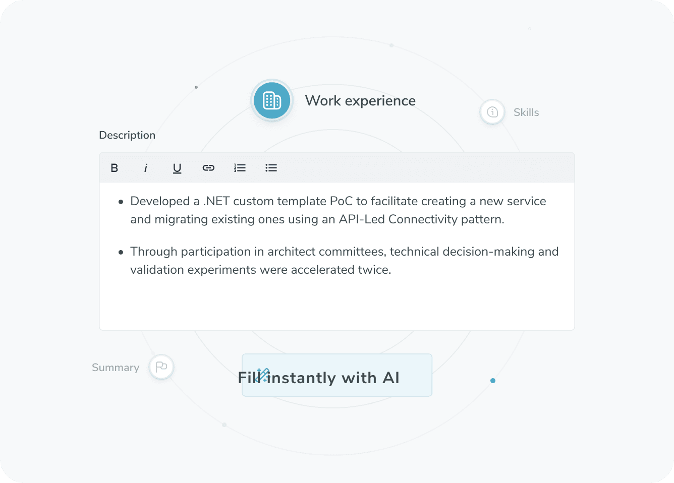 AI-Powered Content Suggestions and Professional Structuring