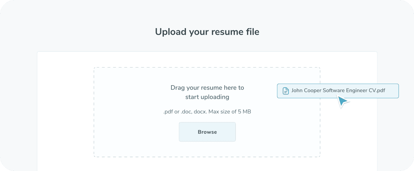 Upload Your Resume